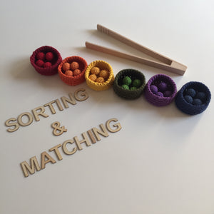 Matching and Sorting Crochet Activity Set 7