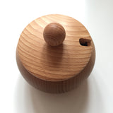 Wooden bowl with lid / Sugar bowl