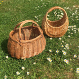 Child’s Gondola Basket / Small wicker shopping basket with handle