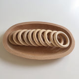 Wooden rings 50mmD